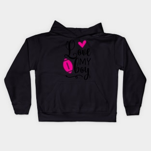 Love my boy Kids Hoodie